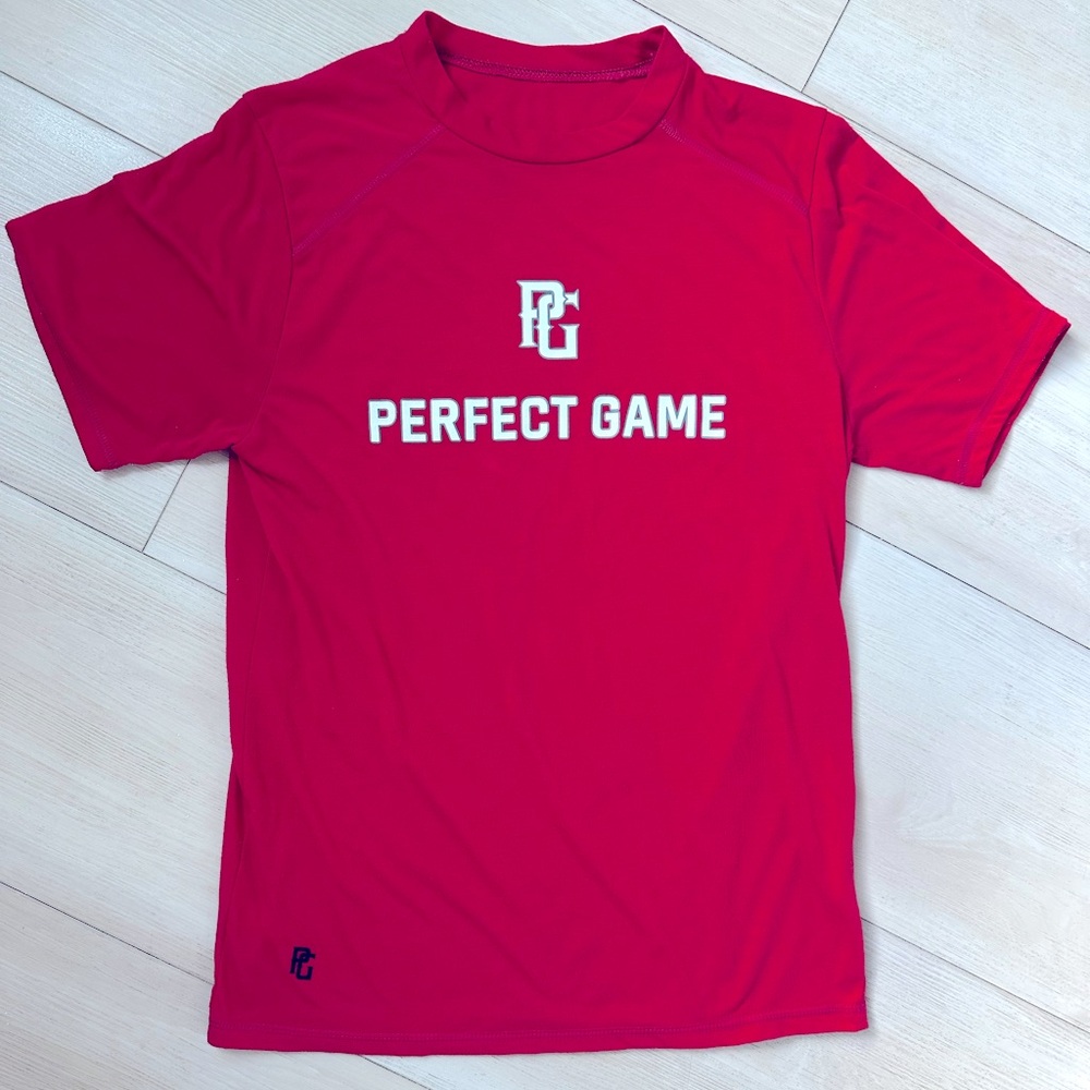 Perfect Game Baseball PG Red Shirt YL